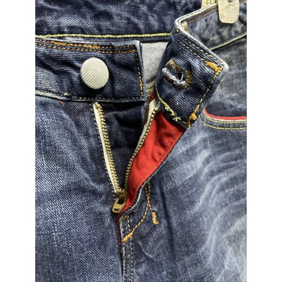 Diesel CHEREN Vintage 90s Y2K Blue Denim Womans Embroidered Bootcut Jeans Sz 28 - Picture 6 of 15